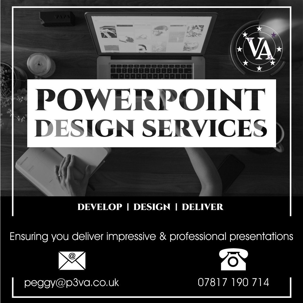 moseley_peggy's tweet image. Please visit my portfolio page which showcases my work in PowerPoint and Word.
p3va.co.uk/powerpoint-pre…
Let me know if I can help – peggy@p3va.co.uk
#powerpoint 
#wordformatting 
#businesssupport
#outsourcingsolutions