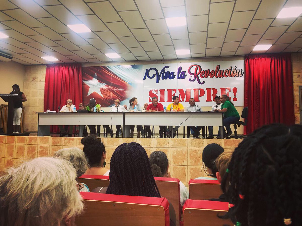 VB4Cuba's tweet photo. Brigadistas meeting with Combantentes de la Revolución de Artemisa! #VB50 #VB4Cuba #VenceremosBrigade50 #VenceremosBrigade https://t.co/PhvIl9FmC0