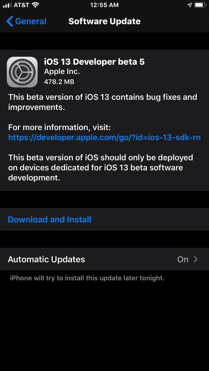 John011235's tweet image. Sweet! New #ios13beta5