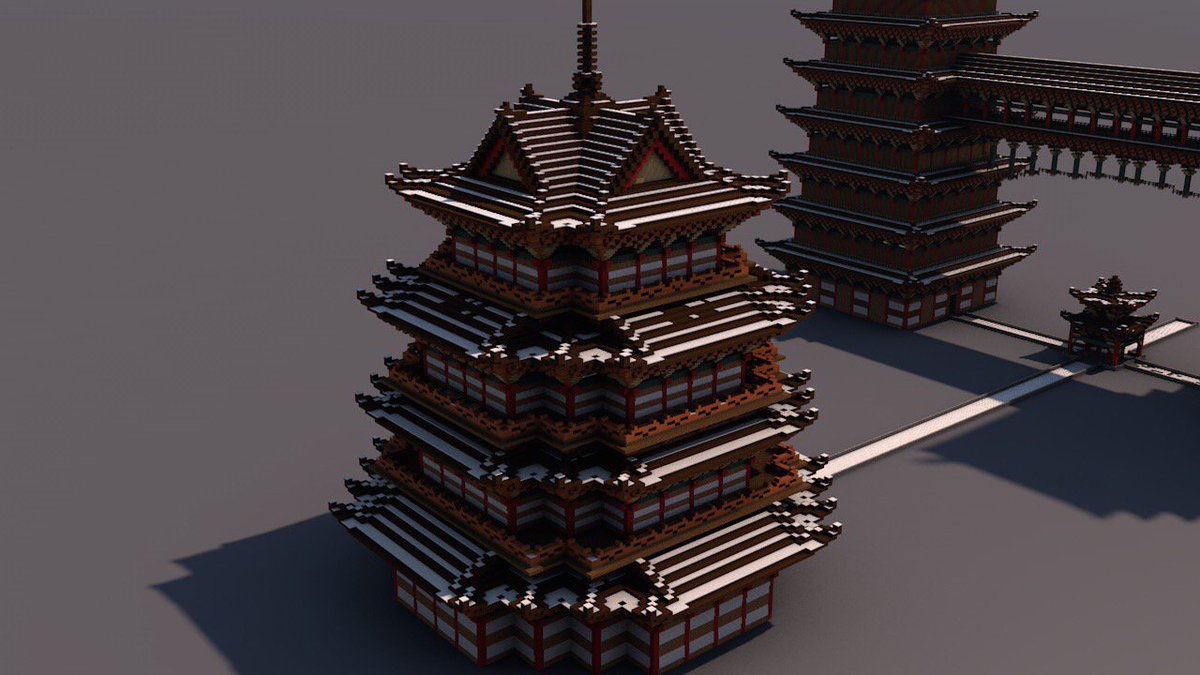 This is a temple I'm building.

これは私が作っているお寺です。