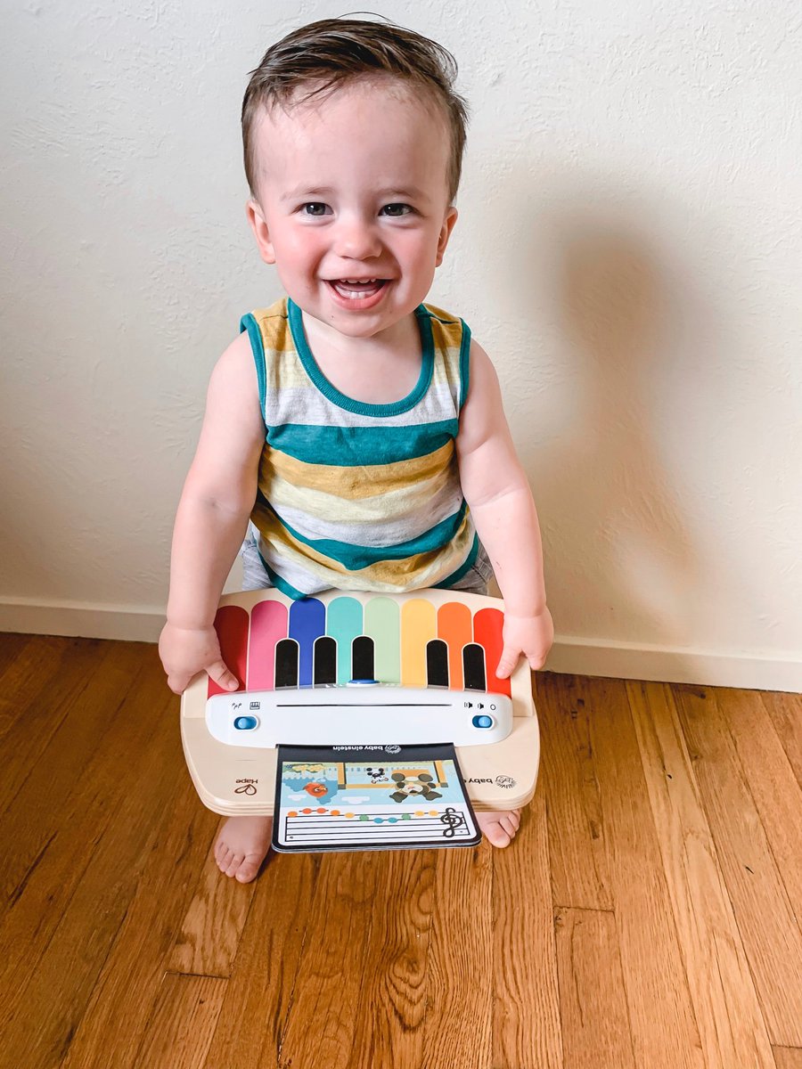 [#sponsored] The <a href="/babyeinstein/">Baby Einstein</a> Magic Touch Piano is his current favorite! We love how happy our baby is discovering his creativity with his first piano. His older brother loves the 3 sheets of music and 6 different songs. 
#babyeinstein #ignitecuriosity