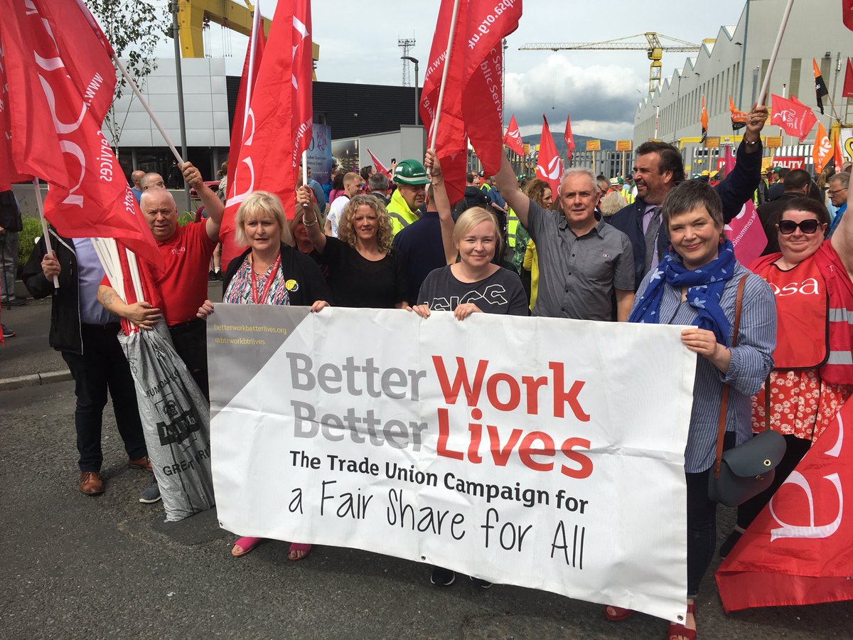 nipsa's tweet photo. Supporting H&amp;W workers at Dee St demo today. https://t.co/F47uTF5T2I
