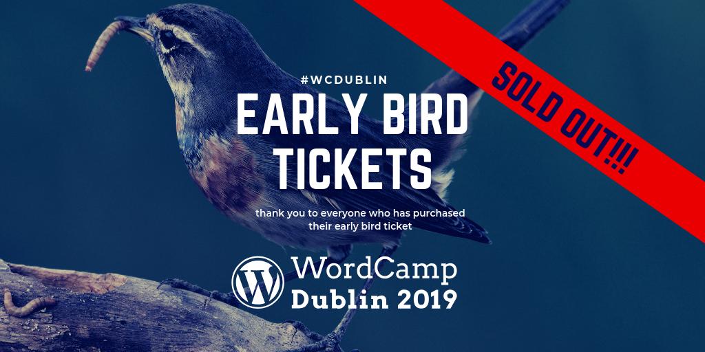 WordCampDublin's tweet photo. We have good news… bad news…. and great news!!
#WCDublin #Tech #Conference #Tickets
https://t.co/RbpujhV6ld https://t.co/hnG1ojElZa