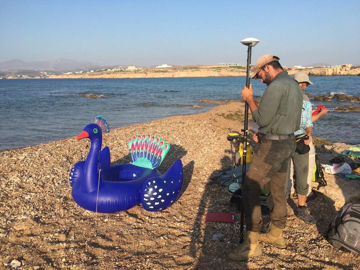 NorwInst's tweet photo. The new survey project #SCIP2019 just ended after 4 weeks in the field around Paros and Antiparos.
Big thanks to our motivated and passionate team, EFA Cyclades, Maria Perantinou from Piso Livadi and Alberta (our inflatable peacock helper).
#KaiTouXronou #Archaeology https://t.co/lVV6dALRSn