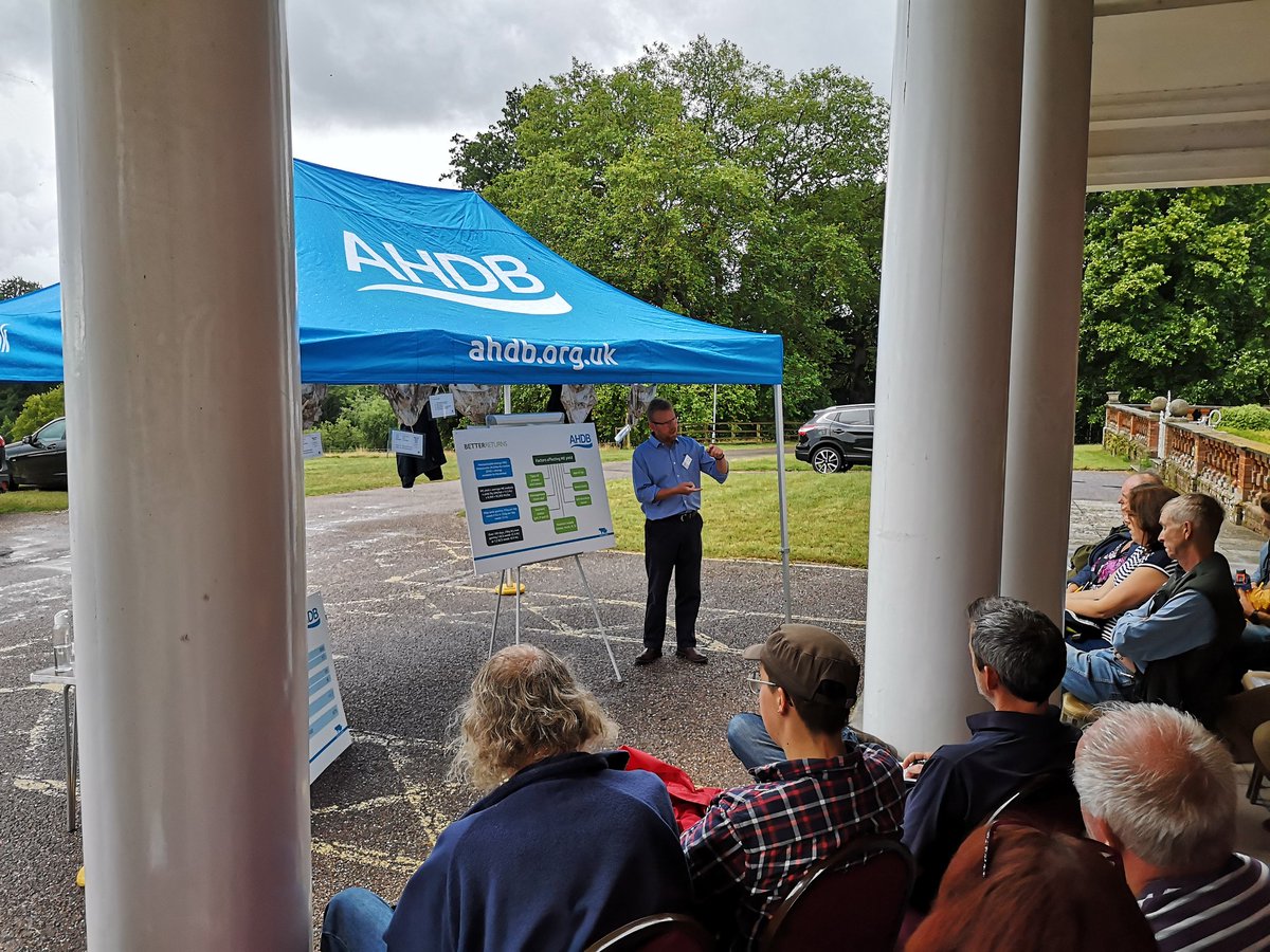 LizGenever's tweet photo. Don't often do a meeting near columns. #WetWeatherPlans #TalkingSheep @AHDB_BeefLamb with @WillF_Germinal https://t.co/99P4Mp2yXb