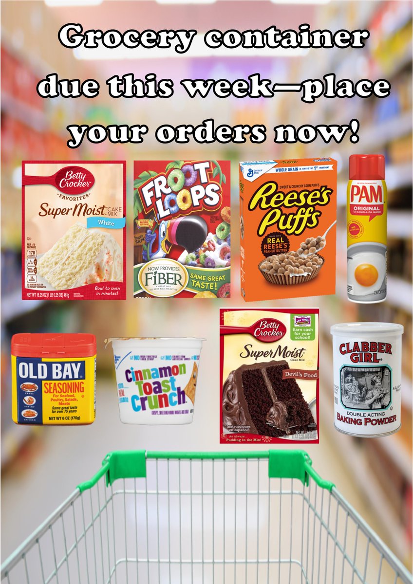 PSfoods's tweet photo. Grocery container due - place your orders now! https://t.co/1Ow7XApnKZ
#psfoods #americangroceries #americanfood #american #usa #cereal #groceries #cakemixes https://t.co/6srHfIZQHq