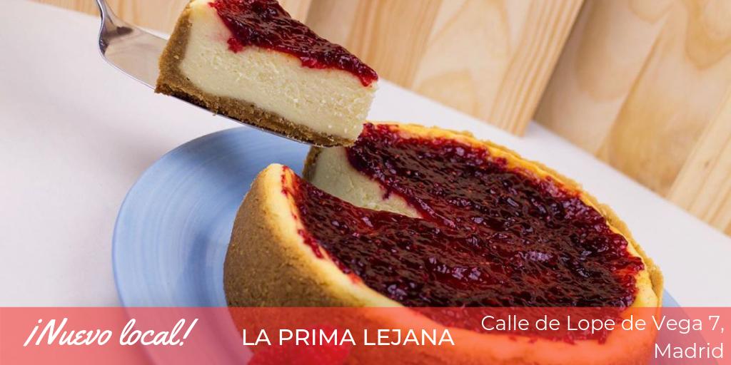 WorkatCo's tweet photo. Hoy celebramos el #díadelatartadequeso dando la bienvenida a Workat a ¨La Prima Lejana¨ 📍🗺 😋🍰
👉 Con tu bono #Workat tienes derecho a: Café, media limonada o medio Gin Tonic ➡️ https://t.co/FKBictLMIW ⬅️ #DíaDeLaTartaDeQueso #CheesecakeDay https://t.co/S2HTFgXBjv