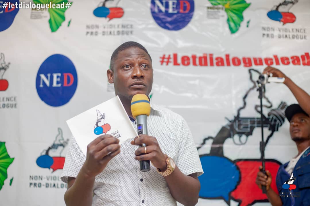 akonteh_n's tweet photo. #Letdialoguelead Campaign promoting #youthadvocacy, #Ceasefire, #Nottoradicalization. The Bokoko Village Community have pledged their relentless support in muting violence and amplifying the voice of their community and Chief for the call for #Inclusivedialogue. @NEDemocracy https://t.co/lckr2nrKRF