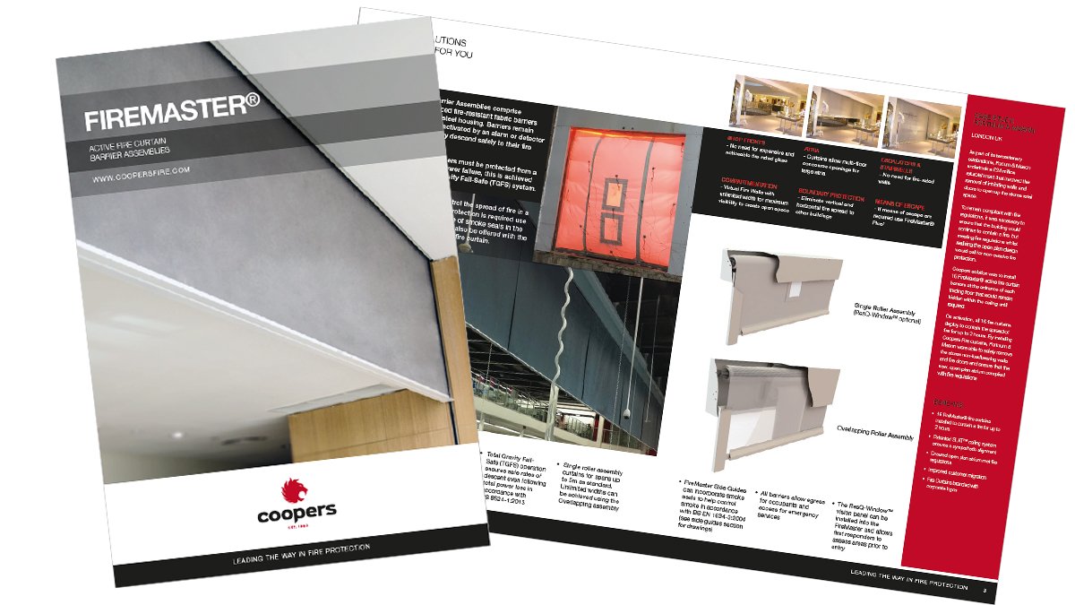 CoopersFire's tweet photo. We've been busy making changes to our brochures. Download the latest version of our Firemaster brochure featuring the new ResQ Window and find out more about the vision panel for fire curtains. Download here: https://t.co/mY9EAyuQqh
#firecurtains #resqwindow https://t.co/5mDQqxqTG2