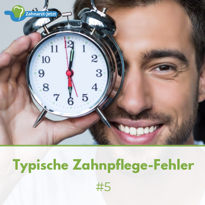 👉 5) Direkt nach dem Essen putzen: Dann ist der Zahnschmelz jedoch weicher als sonst, da die Nahrung Mineralien (z. B. Phosphor und Calcium) an- bzw. herauslöst. Man sollte den Zähnen nach dem Essen daher eine halbe Stunde Zeit zur Regeneration geben.