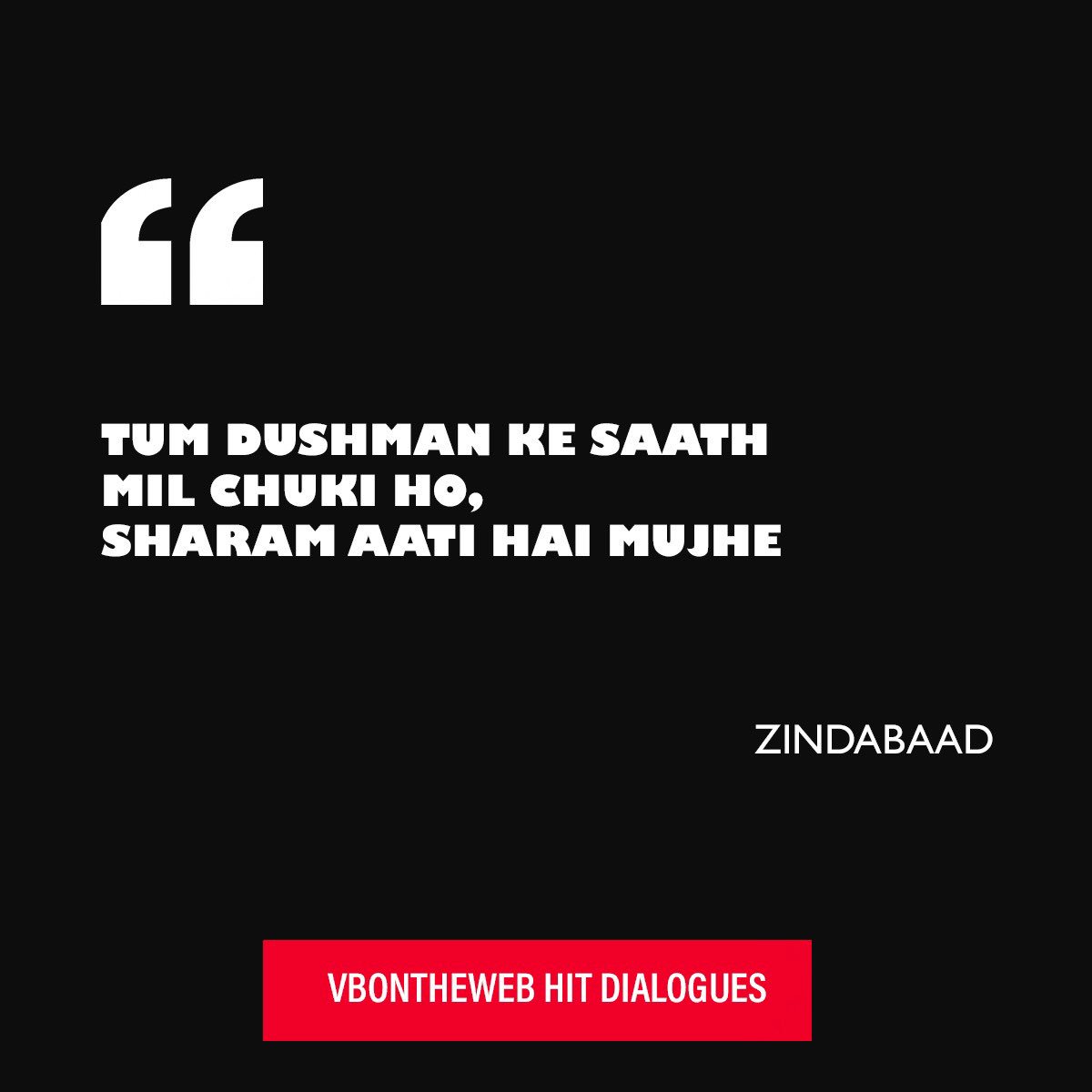 VBonTheWeb_'s tweet photo. #VBHitDialogues
Who said this?
Watch Zindabaad only on @JioCinema
⠀
#WebOriginal #VBOnTheWeb #JioCinema #WebSeries #Thriller #SanayaIrani #VikramBhatt #PankajDheer #AniruddhDave #SanaKhan #Delhi #Mumbai #Dubai #Karachi https://t.co/4gE02lR90J