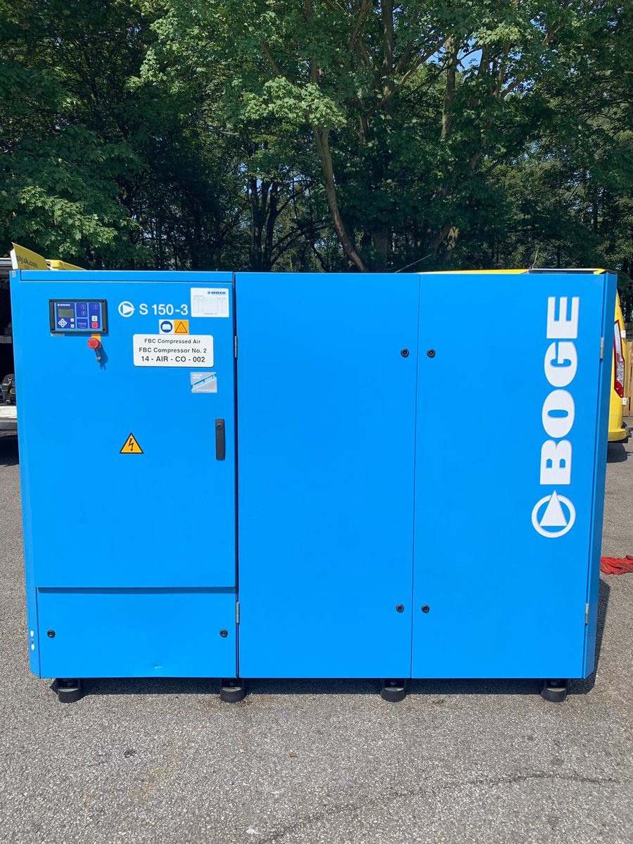 AirsupplyGeorge's tweet photo. Boge S150-3 for sale 2104 8 bar 650 cfm only 24,000 hours https://t.co/9Ukp8OqcXA