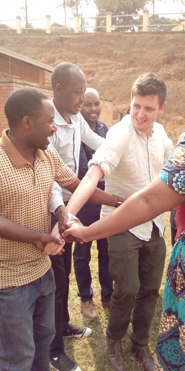 OJMChamberlain's tweet photo. Day 24- Our first @iee_rw workshop has gone very well. The teacher trainers are enthusiastic!
I enjoyed helping (hindering?) a group with the "human knot" ice breaker! Our group covered "Earth" and "Water" today.
#ThisIsLfS #LearningForSustainability #globallearningpartnerships https://t.co/DgcKsQlQKE