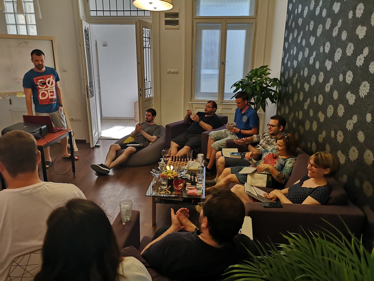 TeamWanari's tweet photo. We love to learn new things our colleague
Sebi made a great event for us about #stress: the forms of it, what is its normal level and when we need to think about change and become Hulk. How do you deal with stress? #stressmanagement #stressfree #teamwanari #wanari #developers https://t.co/BEZDOhpoZq