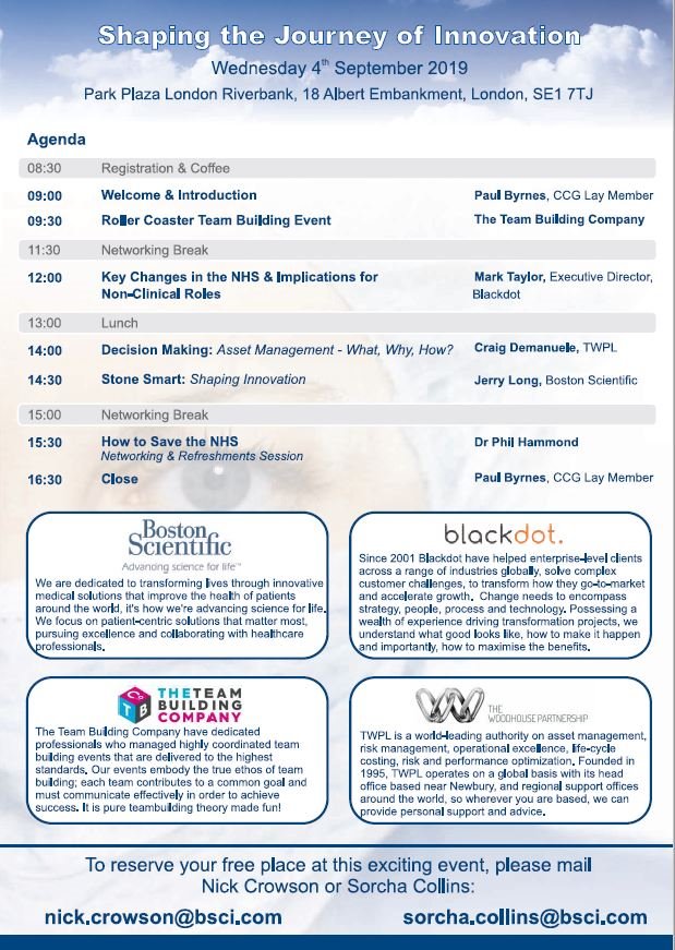 collins_sorcha's tweet photo. I am excited to welcome everyone to the first Boston Scientific MedTech Event in London on the 4th of September. Places are limited so if you would like to attend please RSVP via email. (sorcha.collins@bsci.com) or Twitter messanger #Innovation #MedTech #London #BostonScientific https://t.co/IeUhsAhR9d