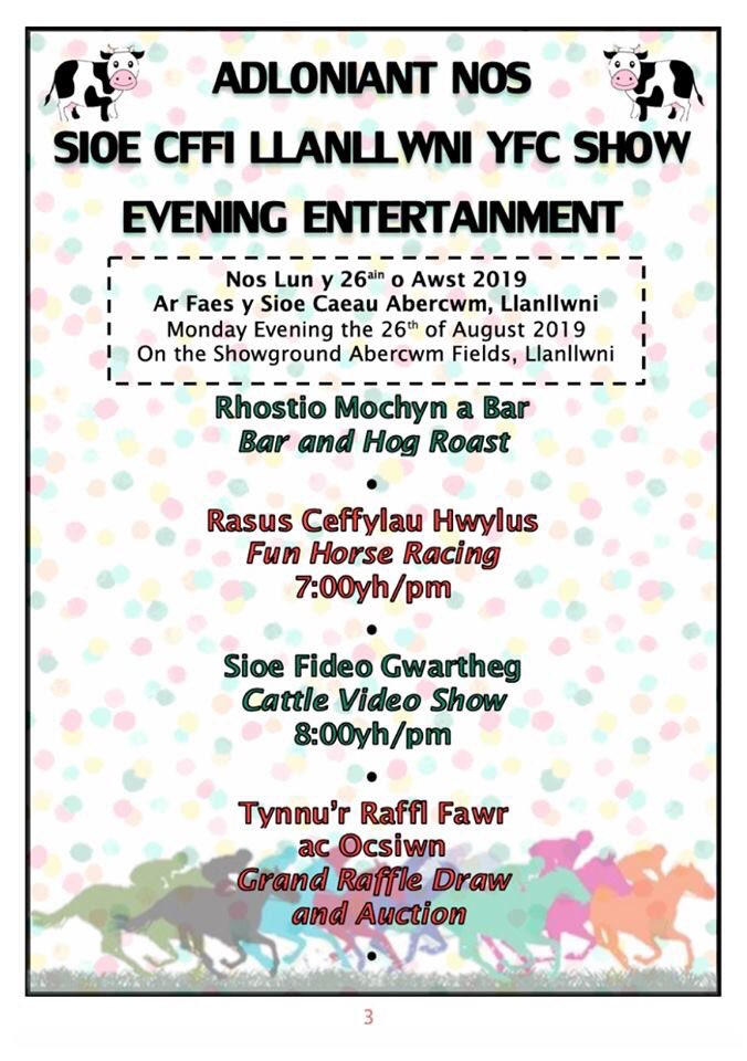 cffi_llanllwni's tweet photo. SIOE CFFI LLANLLWNI - 26AIN O AWST, 2019 ! Rhannwch y neges a dewch yn llu ! Diwrnod grêt i'r teulu gyfan🐮

LLANLLWNI YFC SHOW - 26TH OF AUGUST 2019 ! Spread the word, a great day out for all the family!🐮 https://t.co/jnLY6veB1K