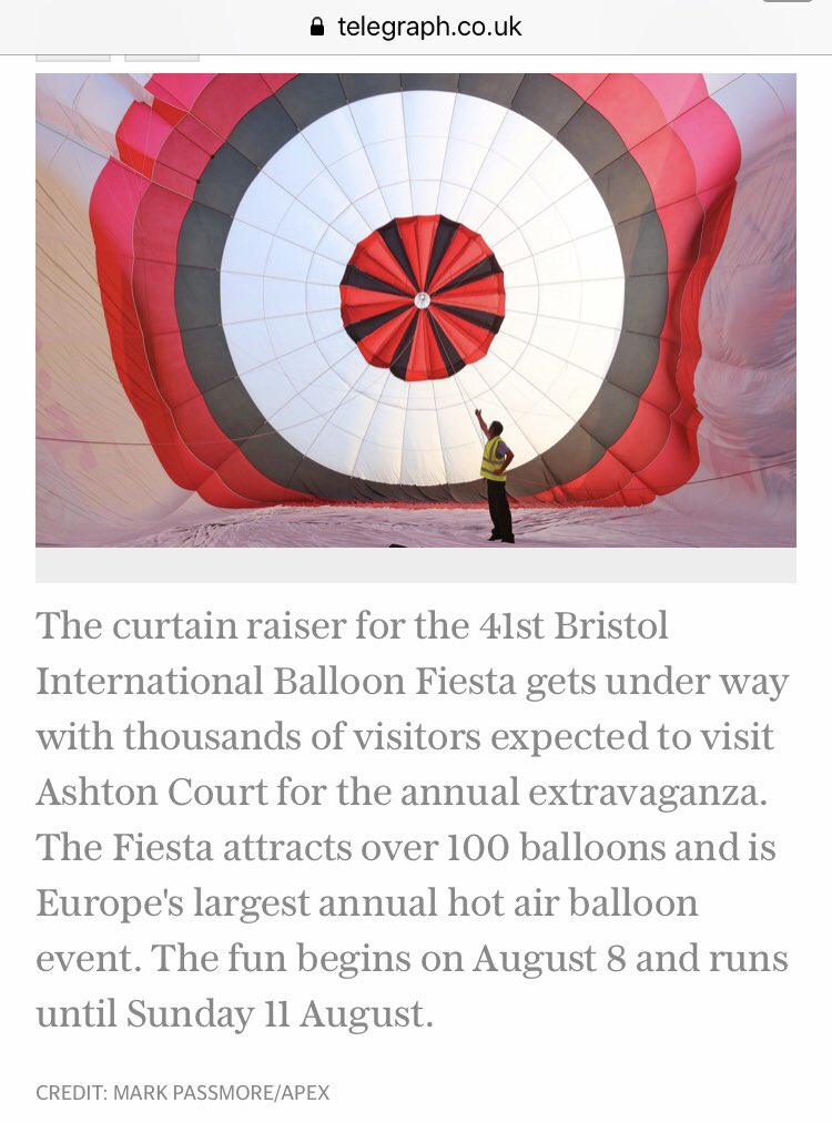 apexprpix's tweet photo. Pic used in The Telegraph &amp; The Times... @BristolBalloons  @bristolballoon  #balloons https://t.co/5jksG9UH31