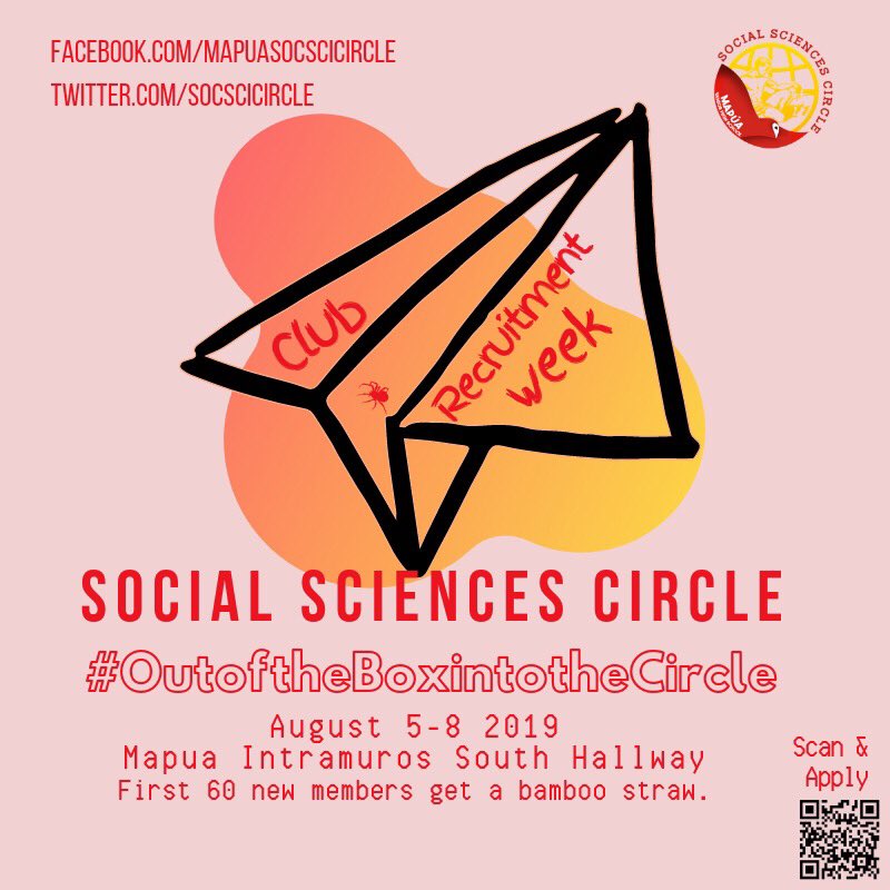 SocSciCircle's tweet photo. THE CIRCLE AWAITS YOU!
Fly out of the box and find yourself in the circle! Be part of a club where social awareness is a necessity.
📌Register now: https://t.co/TFabafGmaS
#OutoftheBoxintotheCircle https://t.co/1uak62N6Hi