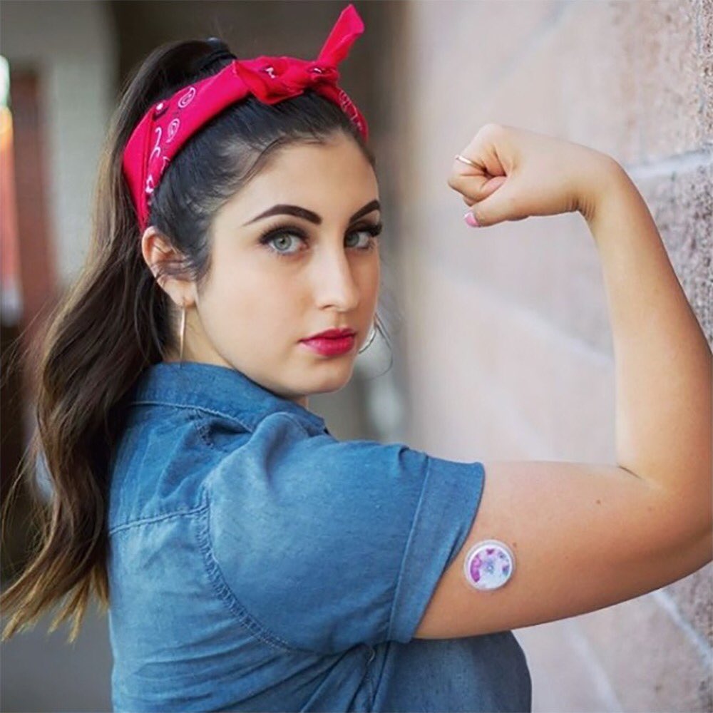 Rosie the Riveter as a modern day type one diabetic! Her motto is still pretty fitting, though we can do it ❤️💪 #T1D #type1diabetes 

📷 what.the.prick