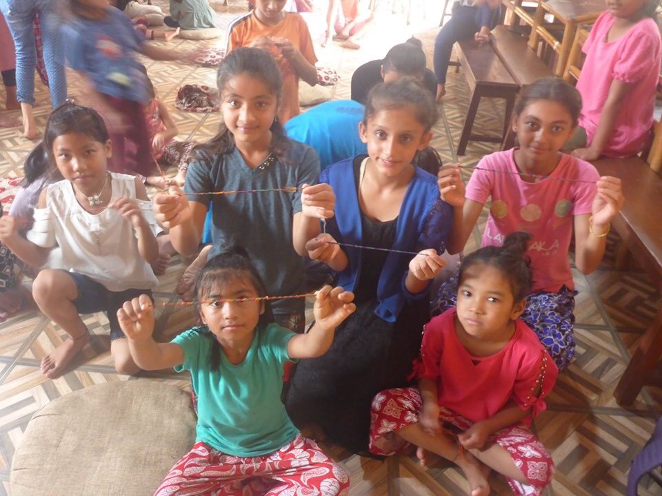 SOSBahini's tweet photo. Bracelet making class:)
#ChildrenHome
#GirlsEmpowerement #SustainableDevelopmentGoals #QualityEducation 
#Pokhara https://t.co/7RjrsmiPgq