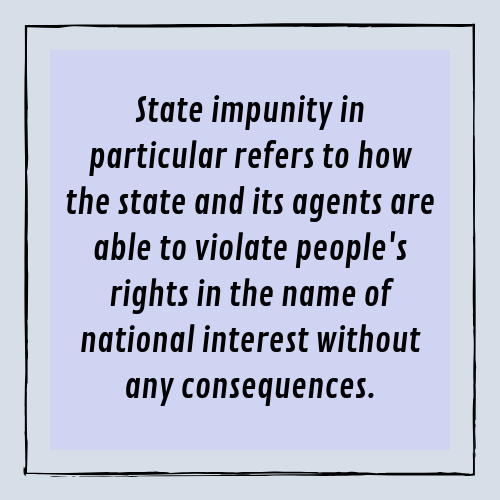 ZubaanBooks's tweet photo. By exploring #StateImpunity in detail, we will attempt to understand what it is, and how it has been chronicled. Further, we will explore how it leads to unchecked violence and the erosion of rights and liberties. #exitimpunity #enterjustice https://t.co/VJVAAwCkYu