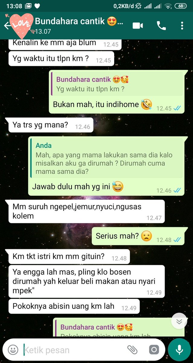 Salah satu hal yang ditakutkan perempuan setelah menikah ialah "Ibu mertua" 

Trus tiba-tiba iseng kepikiran knpa ga langsung nanya ke nyokap gue sendiri. 😅