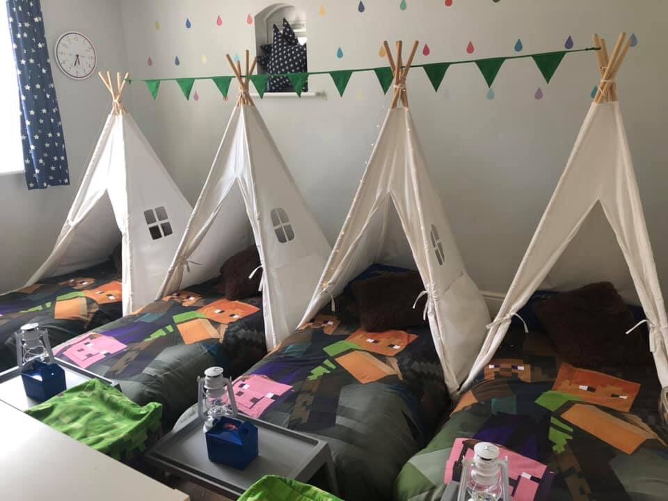 PepperBellsGlam's tweet photo. If you're looking for something to entertain the children over the school holidays then a bell tent or tipi sleepover is the perfect thing! Not just limited to weekends (or birthdays!), sleepovers can be any night of the week! Whoop whoop!! https://t.co/8ecHxx5uut