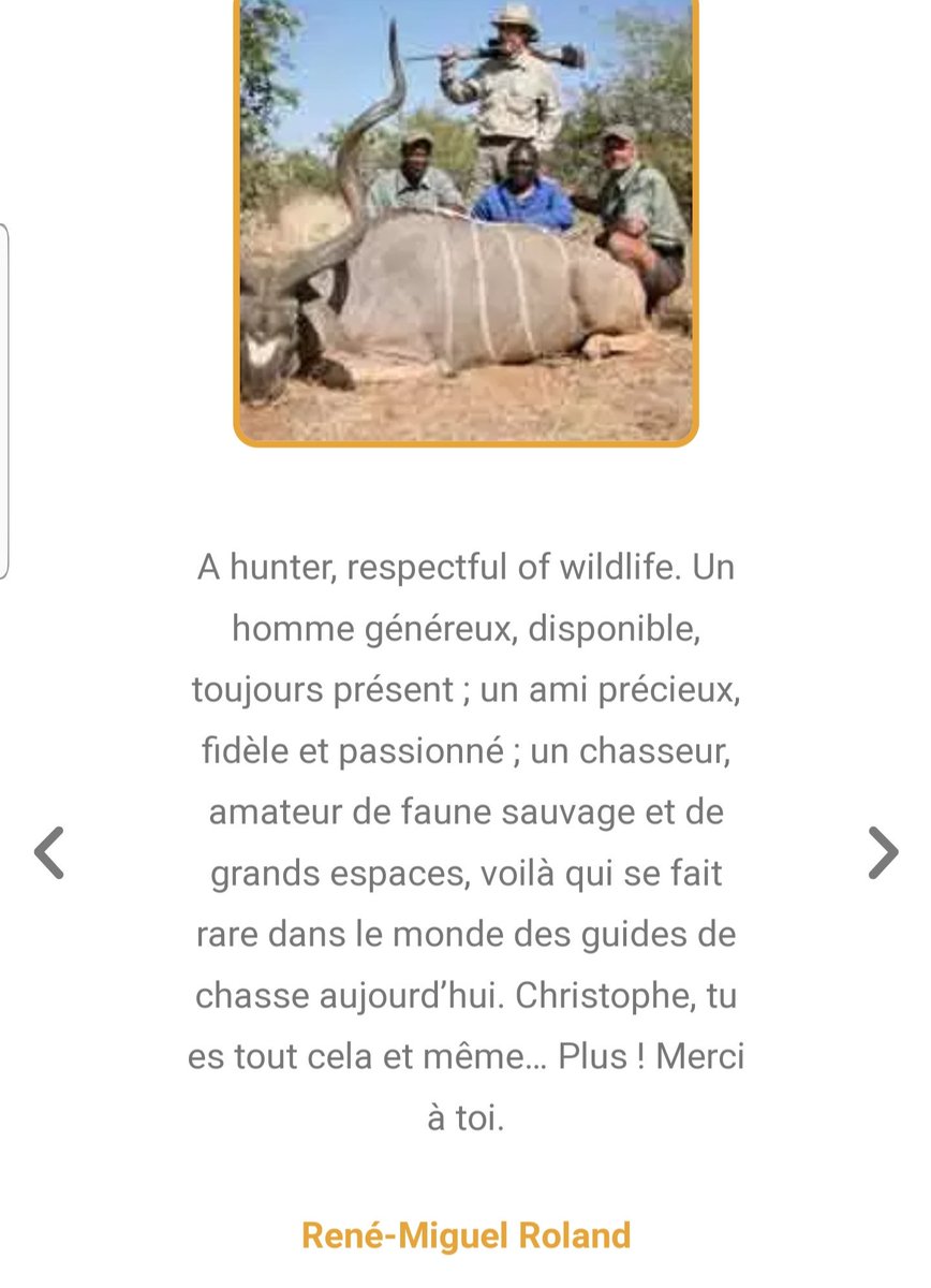 tigrenlion's tweet photo. 4/ #UnClicPourUnSafari
Des pbl depuis ce cas.
 #RenéMiguelROLAND un dr en droits mixé avec de la com, châtelain sur 4 gen, qui écrit des livres de plage pour chasseurs.
La com novlangue fait des dégâts.

#SnuffTourism #BanTrophyHunting #TraduisonsLes https://t.co/SJLW8ACMF8