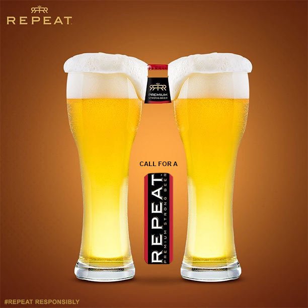 Repeat is not the answer, it’s the question. ‘Yes’ is the answer!
#Beer #BFF #Brew #Beer #DrinkResponsibly #Repeat #Premium #Strong #Chilled #Cheers #GoodThingsCallForARepeat #Drink #Dance #Music #RepeatDrinkers #BeerLove