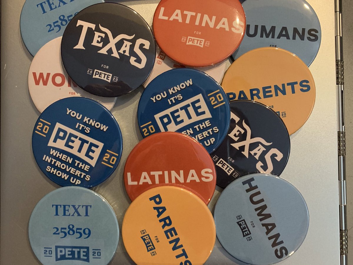 normamariaq's tweet photo. I’m so ready for the debate tomorrow. Thank you @ButtonsPete #TeamPete #PeteForAmerica #Buttibutton https://t.co/kDOjErH0Rv