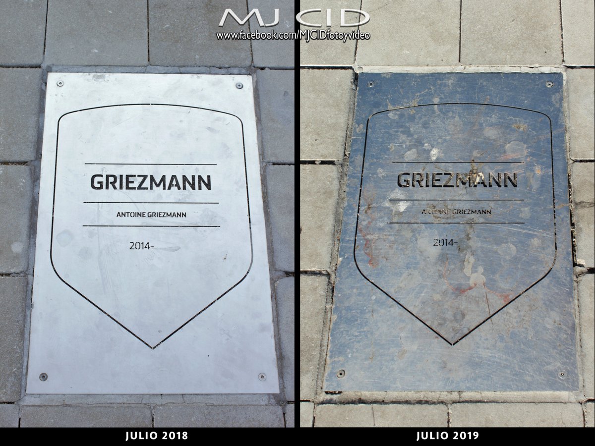 MJCid_foto's tweet photo. Placa de @AntoGriezmann en el @Metropolitano @Atleti #futbol @Atm1903Blog @tuiteratm #WandaMetropolitano #AupaAtleti #AtleticoMadrid https://t.co/rxcIgEz5A0