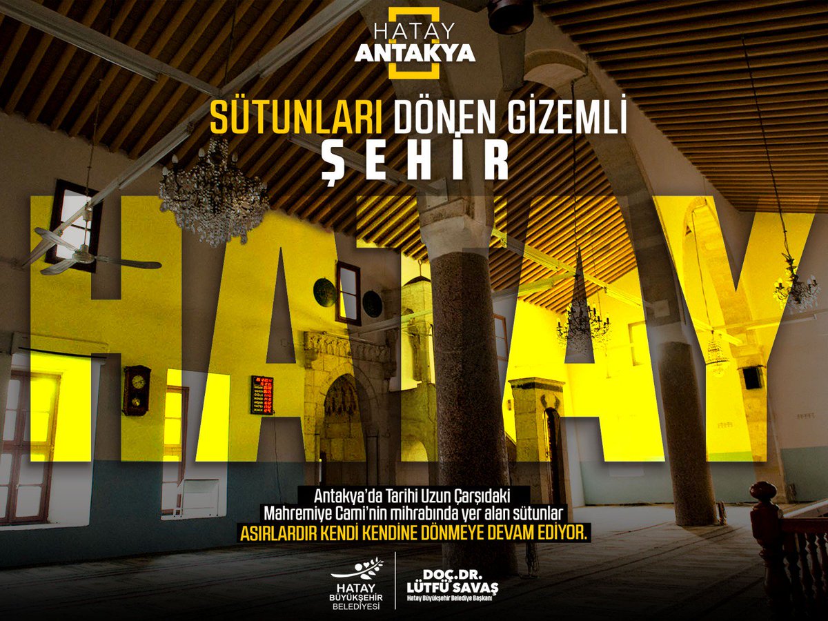 Tarihe tanıklık eden kadim bir mirasa sahip, gizemi çözülemeyen büyüleyici bir şehirdir #Hatay.