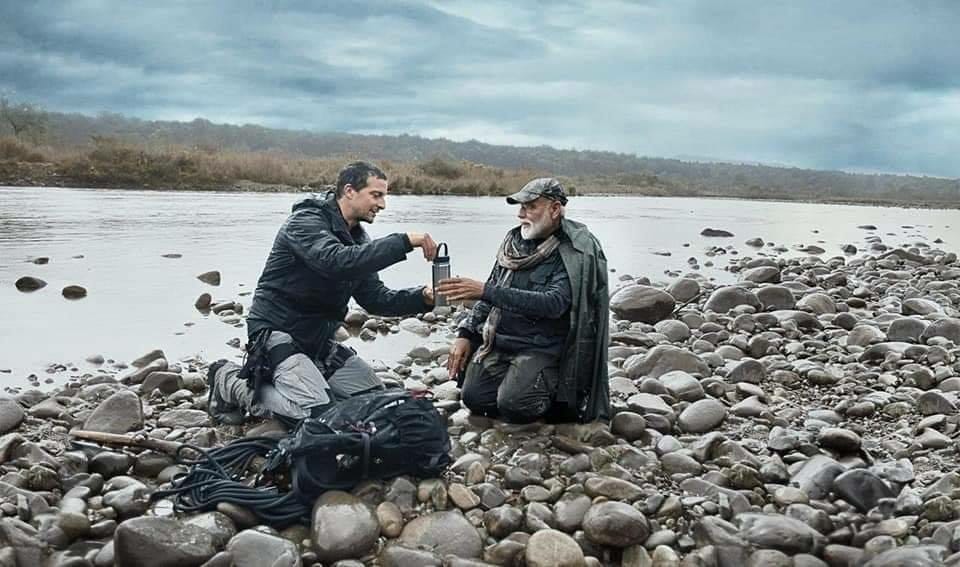 Sharanesh_mech's tweet photo. Our Proud PM Narendra Modiji @narendramodi ji &amp; renowned adventurer @BearGrylls  will feature in ‘Man Vs Wild' 

PM Narendra modi Ji, wonder how he has completely transformed the image of an Indian political leader and politics Everyday, Real roll model of Youth of India !!!! https://t.co/xJ9LviEupt
