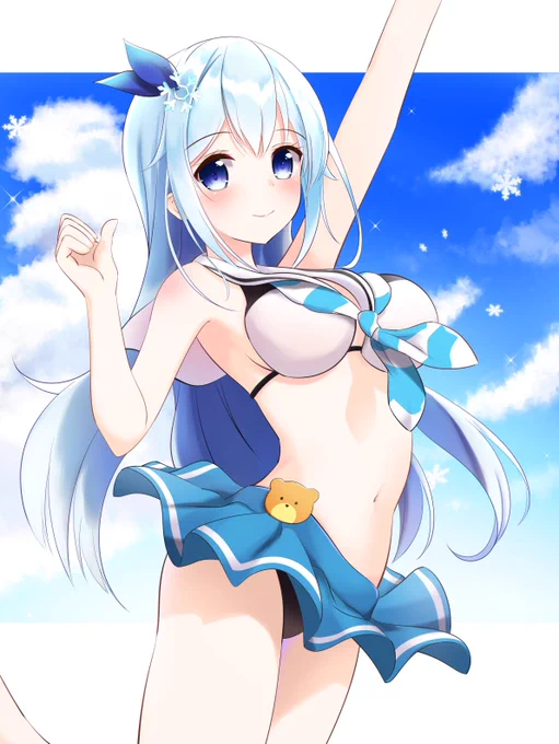 暑いからゆきのそらちゃんにまた会いたい…

(我想再次见到雪乃空,因为它很热…)
 #soraArt 