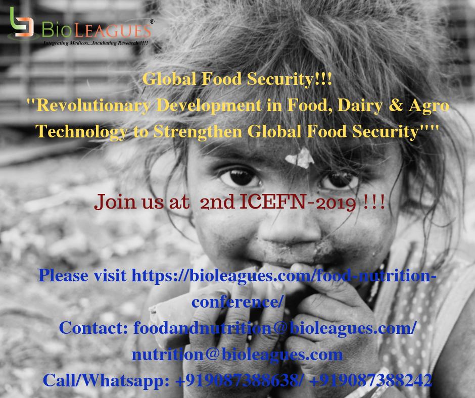 JMustahfa's tweet photo. 2nd International Conference and Expo on Food &amp; Nutrition. 
November 7th &amp; 8th,2019, Kuala Lumpur, Malaysia.
For further details please visit https://t.co/lTqI7Beuql
#BioLEAGUES #Globalfoodsecurity #foodandnutrition https://t.co/qSrBf011rG