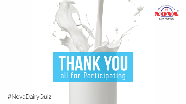 novadairy's tweet photo. An overwhelming number of participants have given the correct answer. We are delighted to know that the #NovaDairy brand is well known to all of you and appreciate your time and effort towards this #NovaDairyQuiz. We will announce the winners shortly. Stay Tuned. https://t.co/uZoUw3Y90B