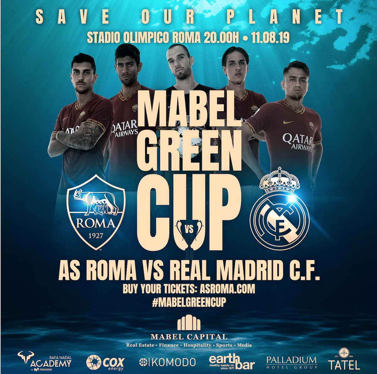 #ASRoma e <a href="/realmadrid/">Real Madrid C.F.</a> Madrid si sfideranno all’Olimpico l’11 agosto nella Mabel Green Cup ➡️ on.asroma.com/331r08b