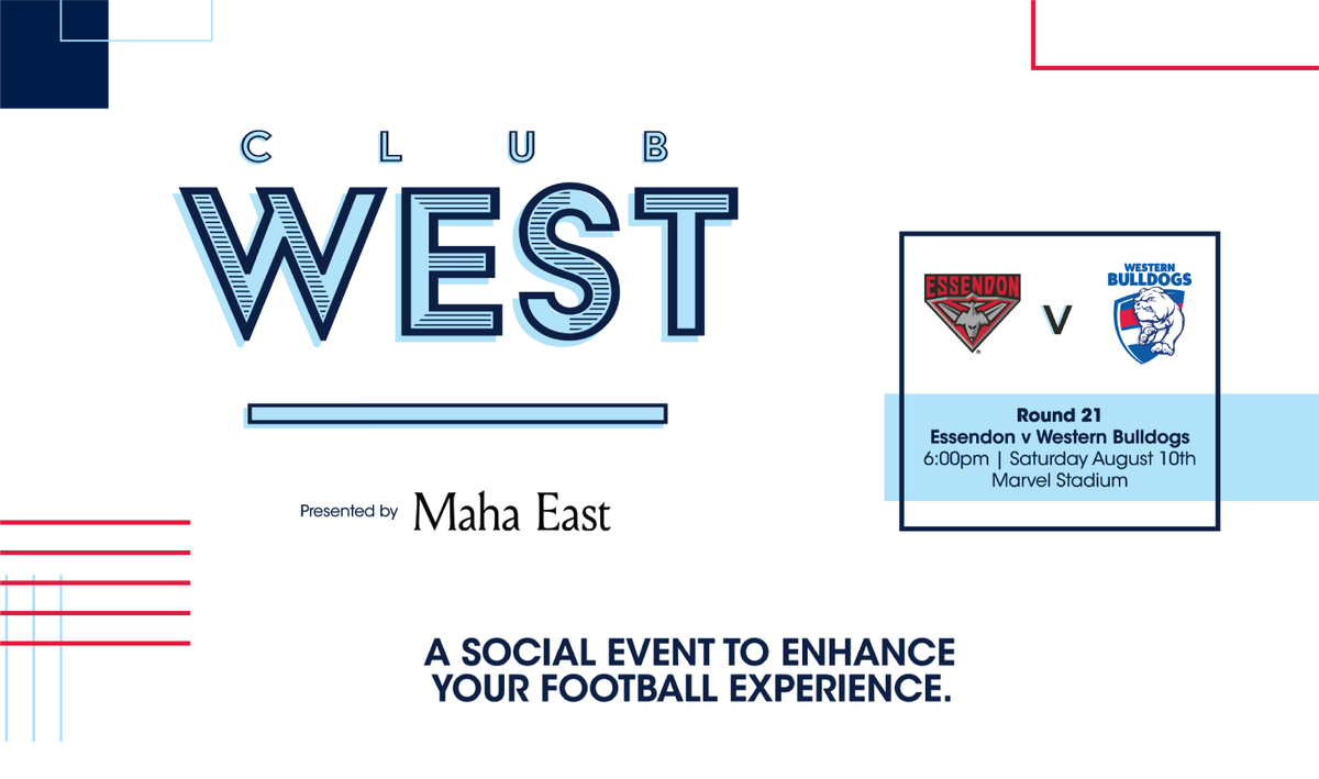 shanedelia's tweet photo. I am very excited to be a part of Western Bulldogs' new hospitality product Club West. Join us Saturday August 10th Marvel Stadium. Function room opens at 6pm come and enjoy great food &amp; booze! 

Book online at https://t.co/d7074JFMDf Go Dogs! https://t.co/EoXoUc9cmK