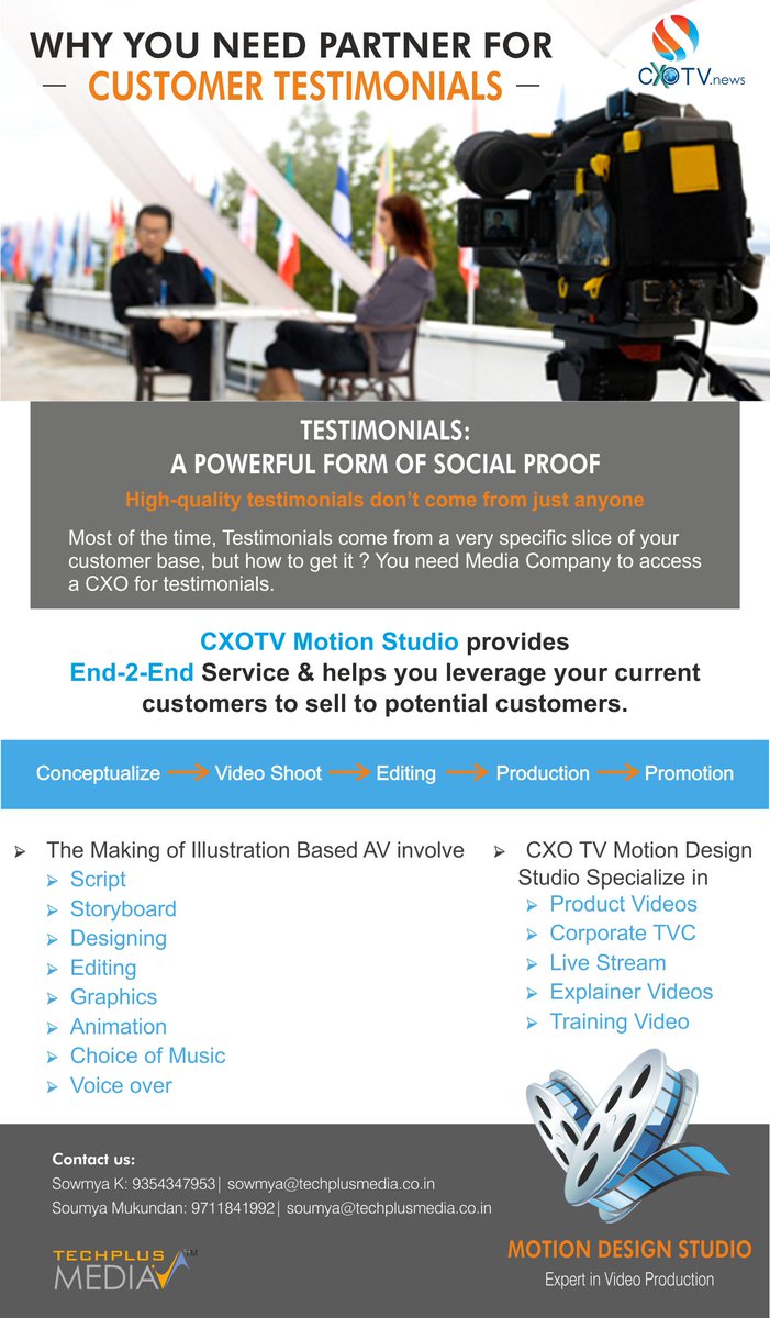 edutechnlogy's tweet photo. Why need Partner for customer Testimonials?
#customerexperience #customertestimonial #cxotv
@cxotvnews https://t.co/X1600zsvaC