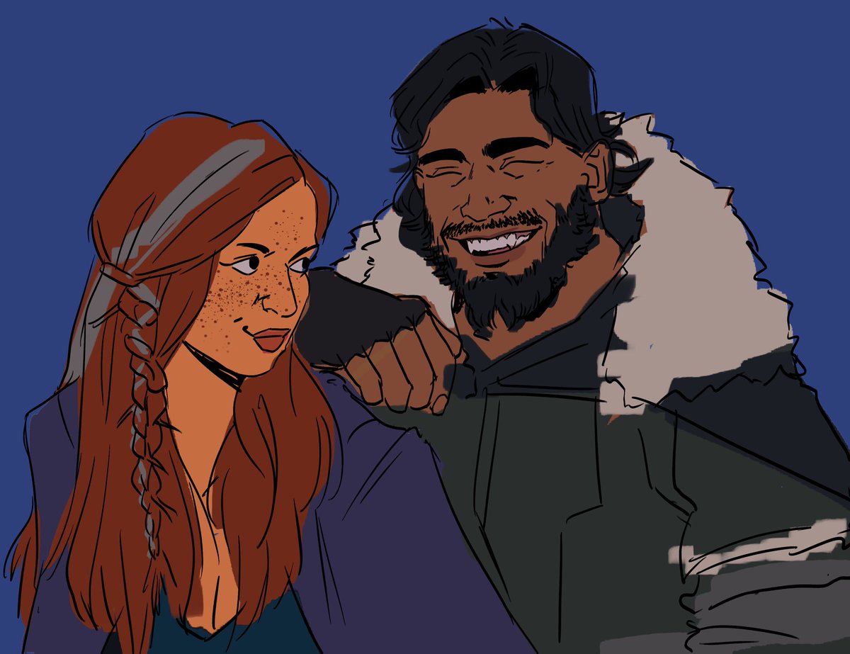 ifan is my best friend and sebille is my wife. i cant let either of them talk to anyone because they have no persuasion stat at all and i just imagine its because theyre both weird aggro outlaws with no other friends 