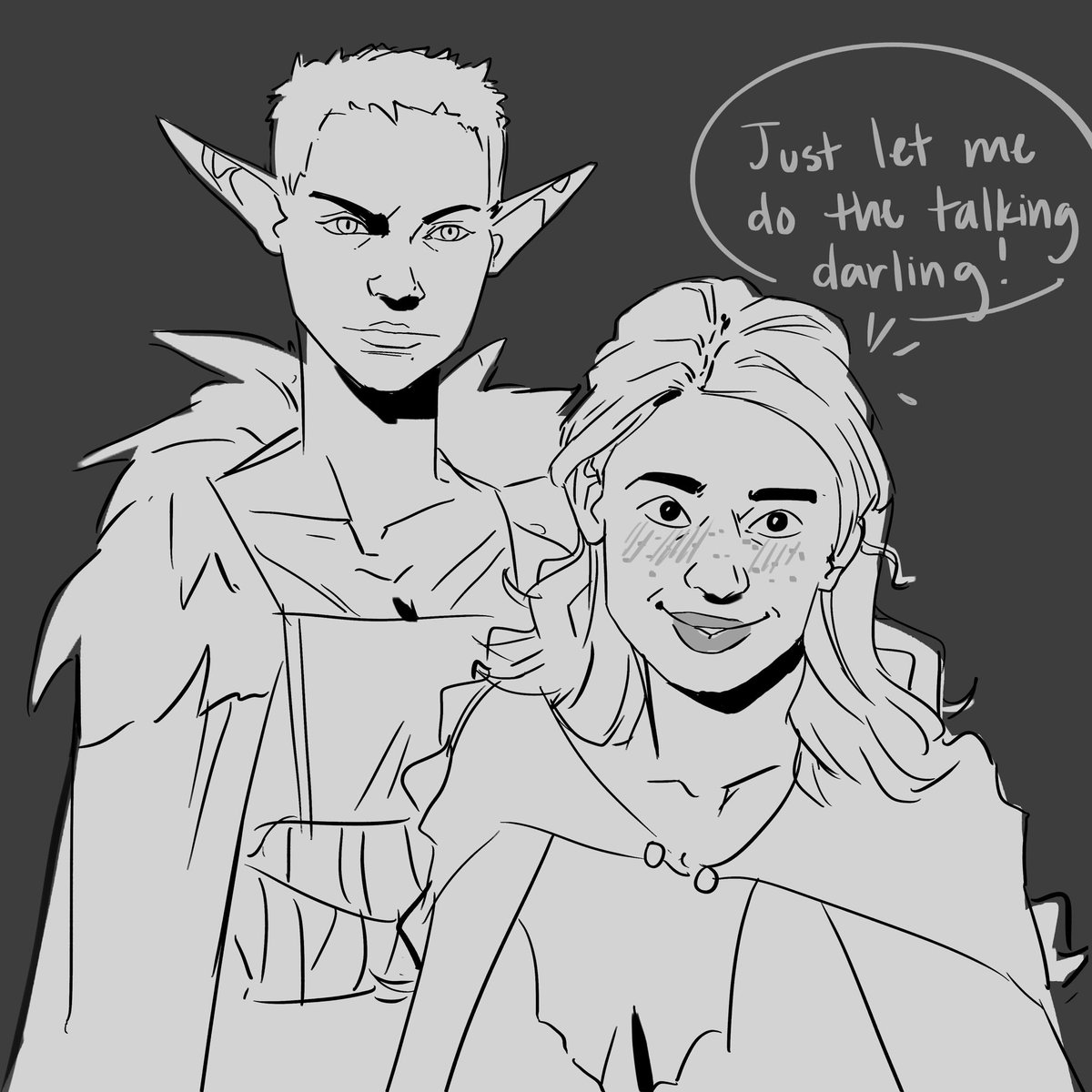 ifan is my best friend and sebille is my wife. i cant let either of them talk to anyone because they have no persuasion stat at all and i just imagine its because theyre both weird aggro outlaws with no other friends 