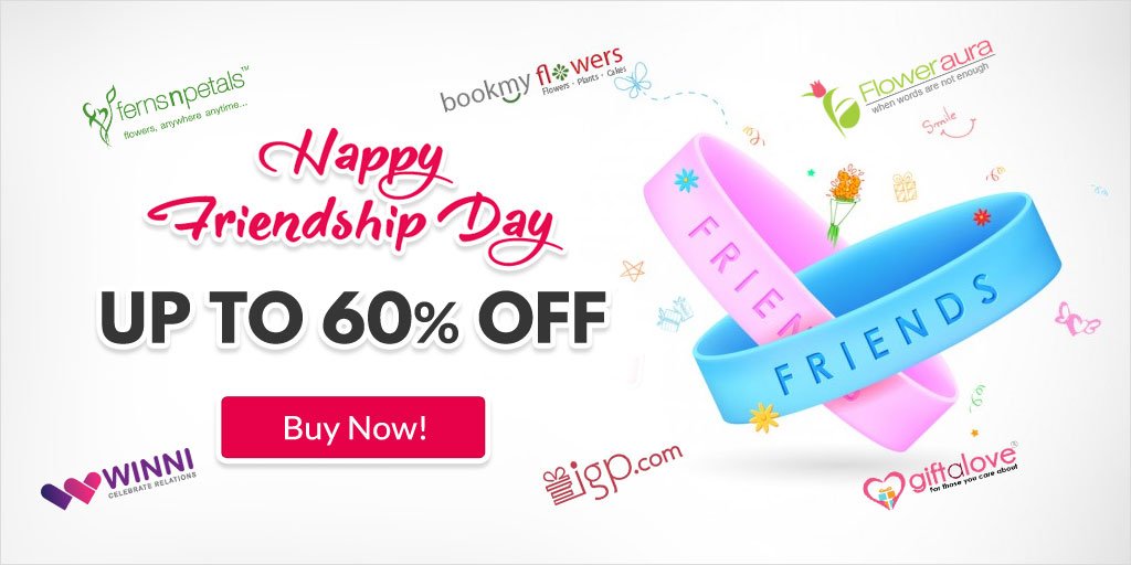 CouponRani's tweet image. True Friendship Never Ends &amp;amp; So Does Best Offers! 😍 Gift Your Bestie The Best Gift They Deserve 🎁🍫 Save With Latest Friendship Day Coupons &amp;amp; Offers - bit.ly/2K2qorp
#floweraura #fnp #fernsnpetals #friendshipdayoffers #friendshipdaycoupons