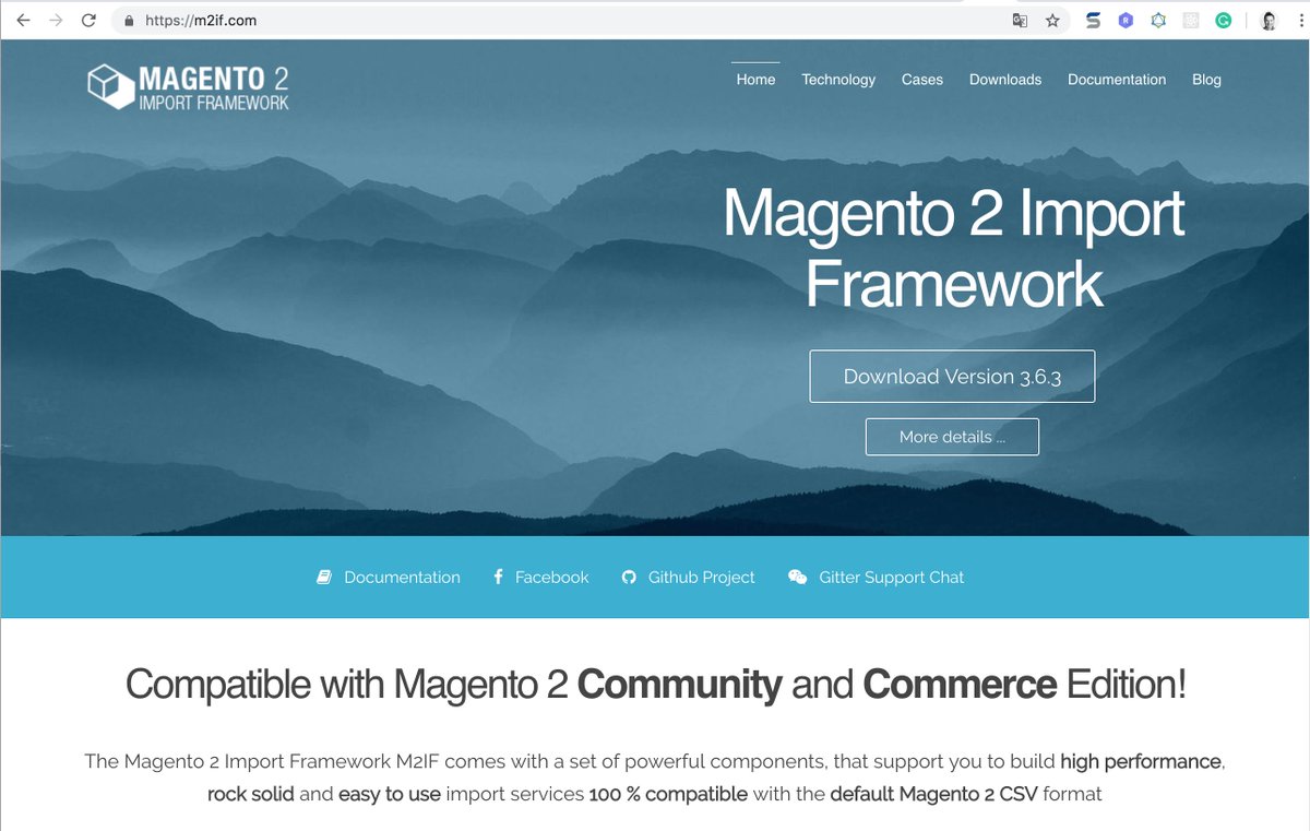 TechDivision's tweet photo. We recommend upgrading M2IF to latest version 3.6.3 with many bugfixes, a more than 70 % reduced memory footprint and improved performance https://t.co/ta7mT4W5nE #M2IF #Magento #Magento2 https://t.co/qaJGUP3ucg