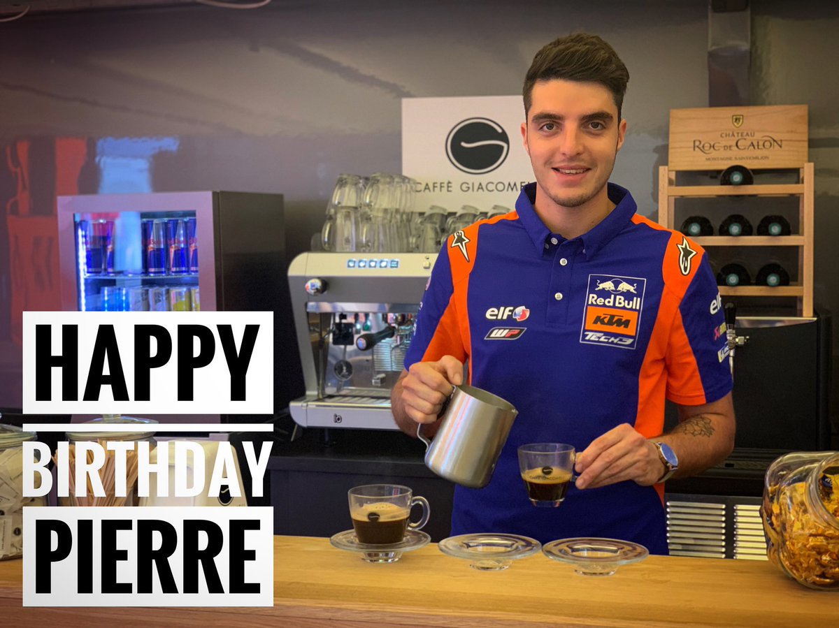 Tech3Racing's tweet photo. Today we have to celebrate twice 👉🏻 Happy birthday also to Pierre 🎂🎈☀️
#JoyeuxAnniversaire #AllezPierre #Tech3Family #Tech3 https://t.co/1m7Y6WsibA