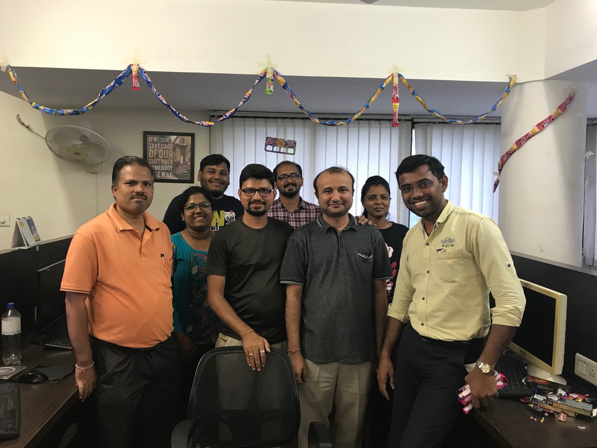 webential's tweet photo. As it says 'There is nothing better than a friend, Unless it is a friend with chocolate'. We at Webential celebrated 'Chocolate day' at office and made sure that there wasn't any corner left without a candy !
#employeeengegment #funplacetowork #webential #chocolateday https://t.co/fhcwpYDnNz