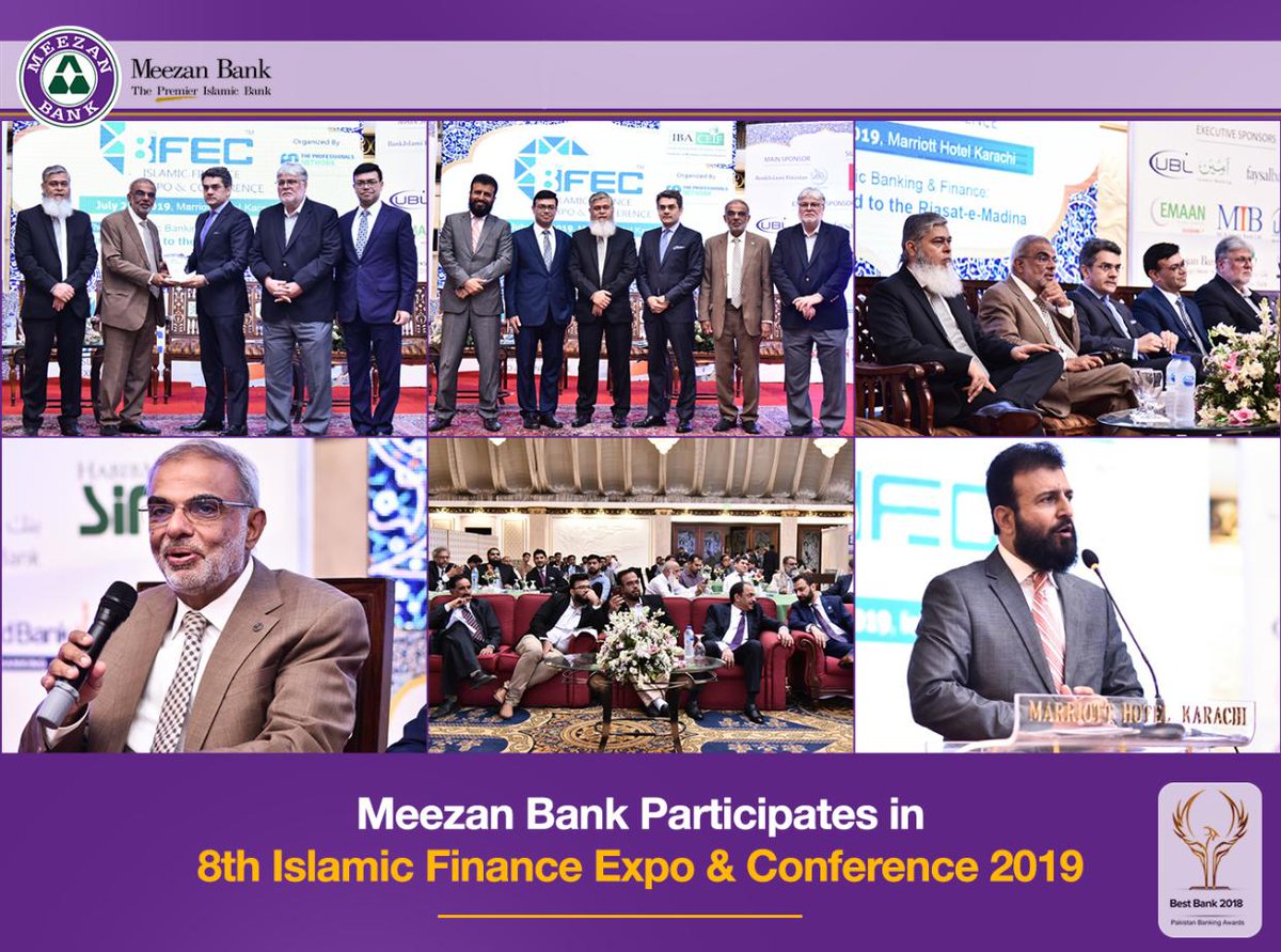 MeezanBankLtd's tweet photo. Meezan Bank sponsored the 8th Annual (IFEC 2019) held in Karachi, where key leaders in the banking industry including Mr. Irfan Siddiqui - CEO and Mr. Mohammad Raza - Group Head Customer Support, were in attendance.
#MeezanBank #IslamicBanking #IslamicFinance #BestBank #IFEC2019 https://t.co/bJtD6kb8eY