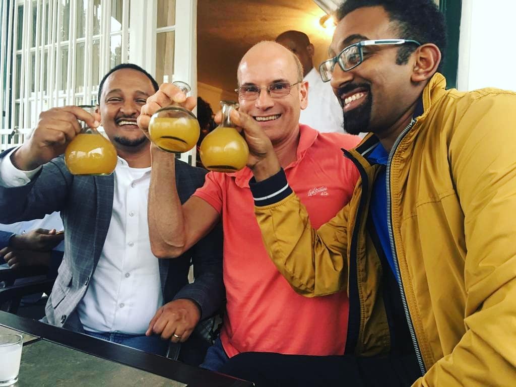 draymansbrewery's tweet photo. A few snippets from Moritz's two week holiday in Ethiopia. He absolutely LOVES the Ethiopian culture and can speak Amharic almost fluently now. We sure do miss him when he's not around. He always gives a sense of comfort when he's here!🇪🇹😅

#ethiopia #tej #holiday #beer https://t.co/PlXVPAWAYV