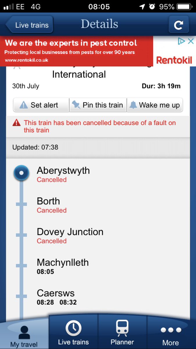 Great start to my daily commute to work ....  <a href="/transport_wales/">Trafnidiaeth Cymru / Transport for Wales</a> train cancelled yet again due to ‘faults’ on the train! 🤬 
When is this going to stop and a more reliable service provided  <a href="/transport_wales/">Trafnidiaeth Cymru / Transport for Wales</a> ???