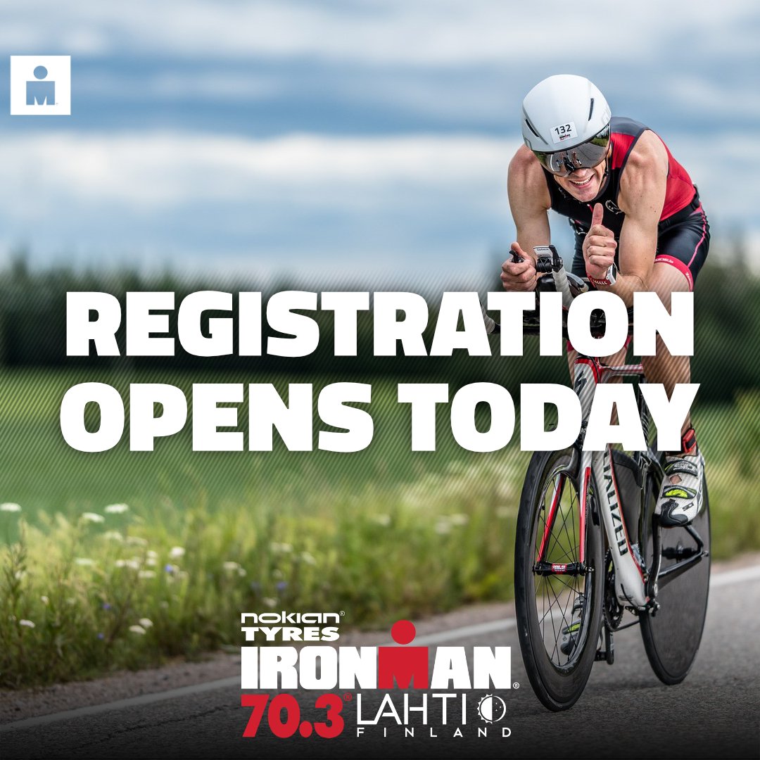 Registration for 2020 Race will open today, 30th July 2019, 4:00 pm CET (at 5:00 pm local time).

#IM703Finland #NokianTyres #visitlahti