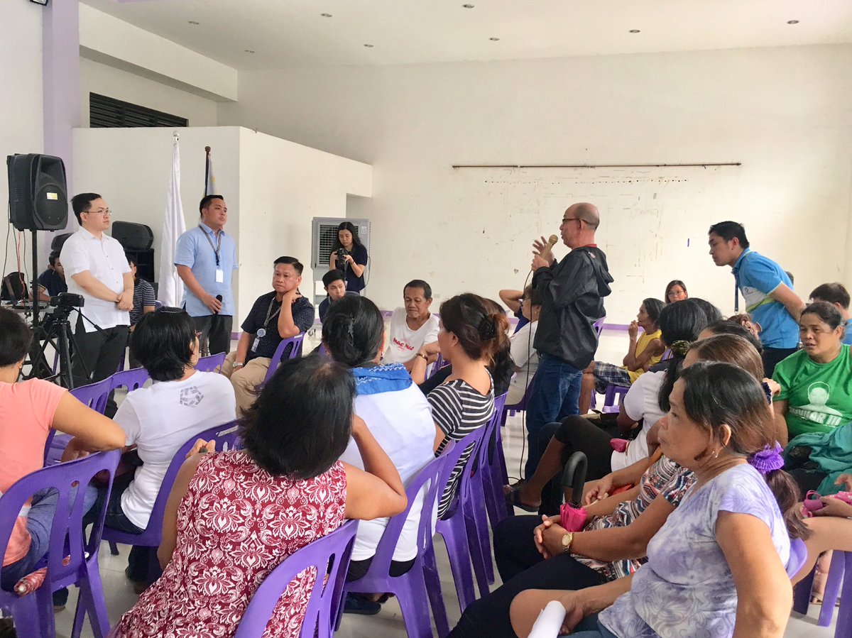 mwssro's tweet photo. Open forum with residents of Brgy. CAA Las Piñas #MWSSRO https://t.co/oQveBFSeP6